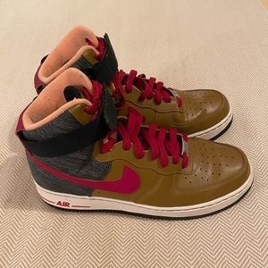 2013 Nike Air Force 1 AF1-82 Ale Brown High Tops